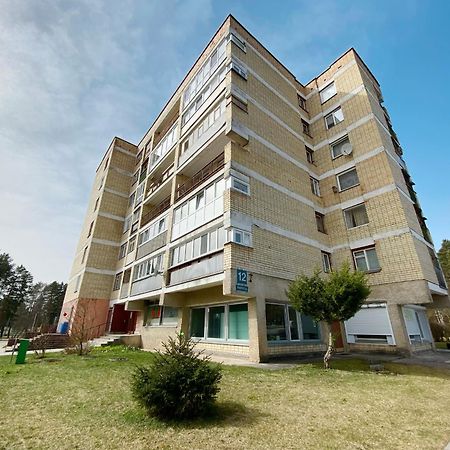 Erdvus Butas Su Balkonu Salia Ezero Ir Stadiono 비사기나스 외부 사진