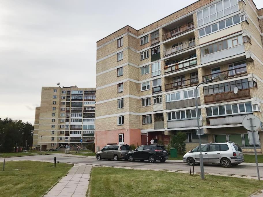 Erdvus Butas Su Balkonu Salia Ezero Ir Stadiono 비사기나스 외부 사진